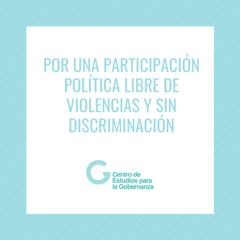 Por una participación política libre de violencias y sin discriminación