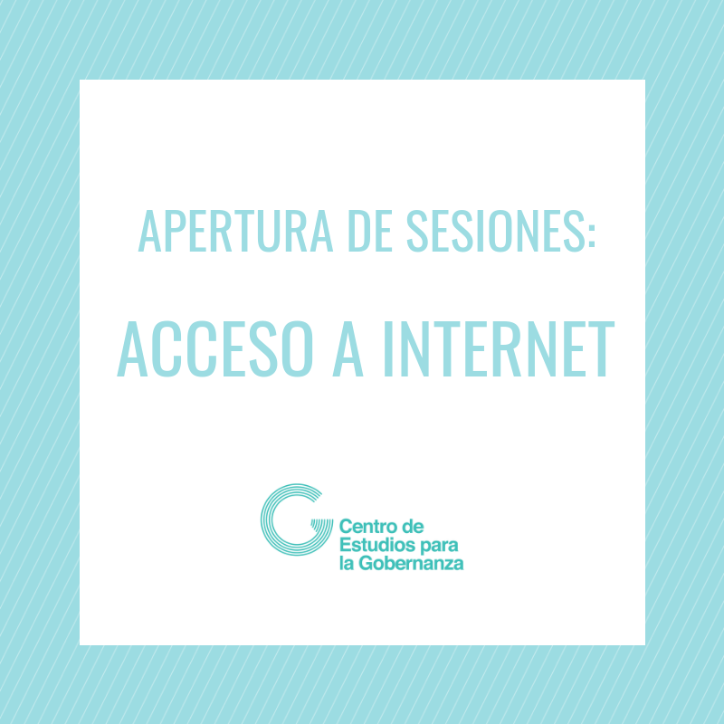 Apertura de sesiones ordinarias: acceso a Internet