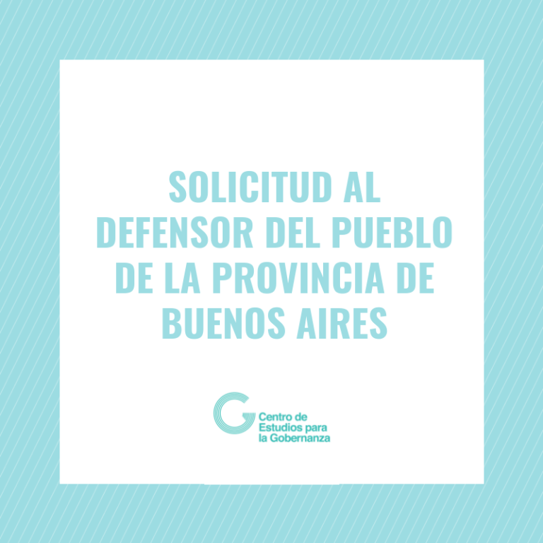 Solicitud al Defensor del Pueblo de la Provincia de Buenos Aires