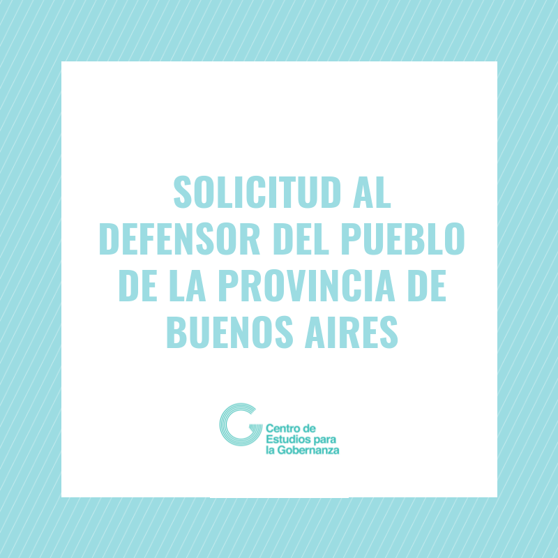 Solicitud al Defensor del Pueblo de la Provincia de Buenos Aires